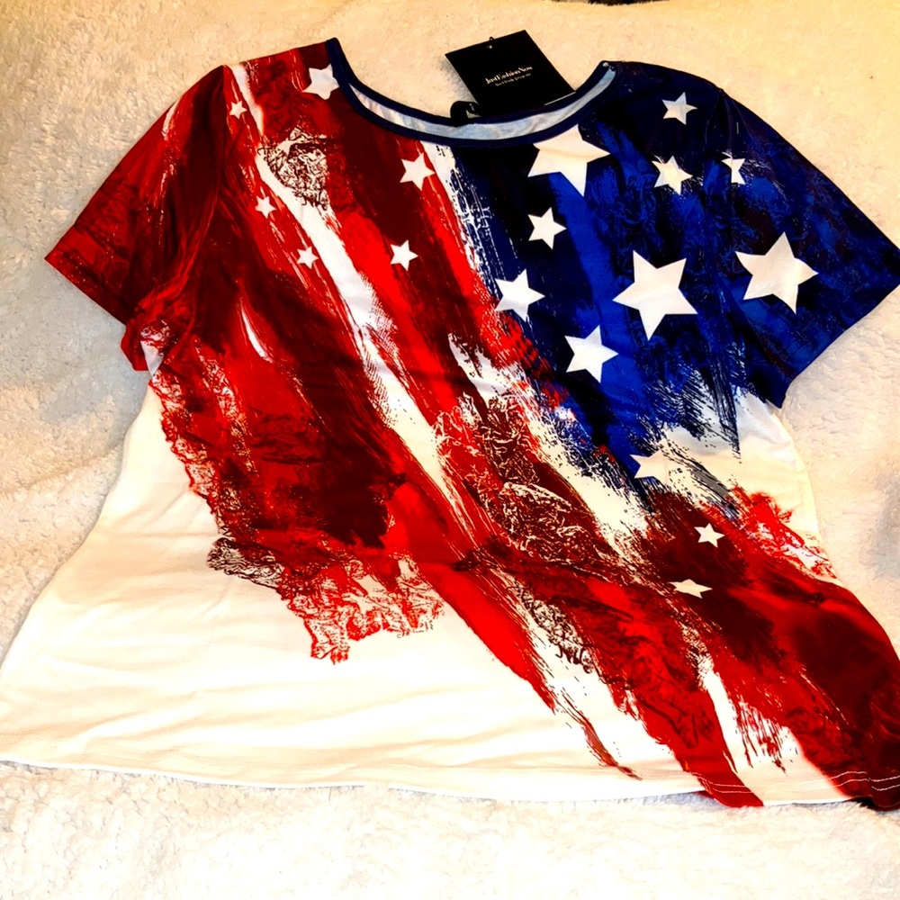 Short Sleeve American Flag